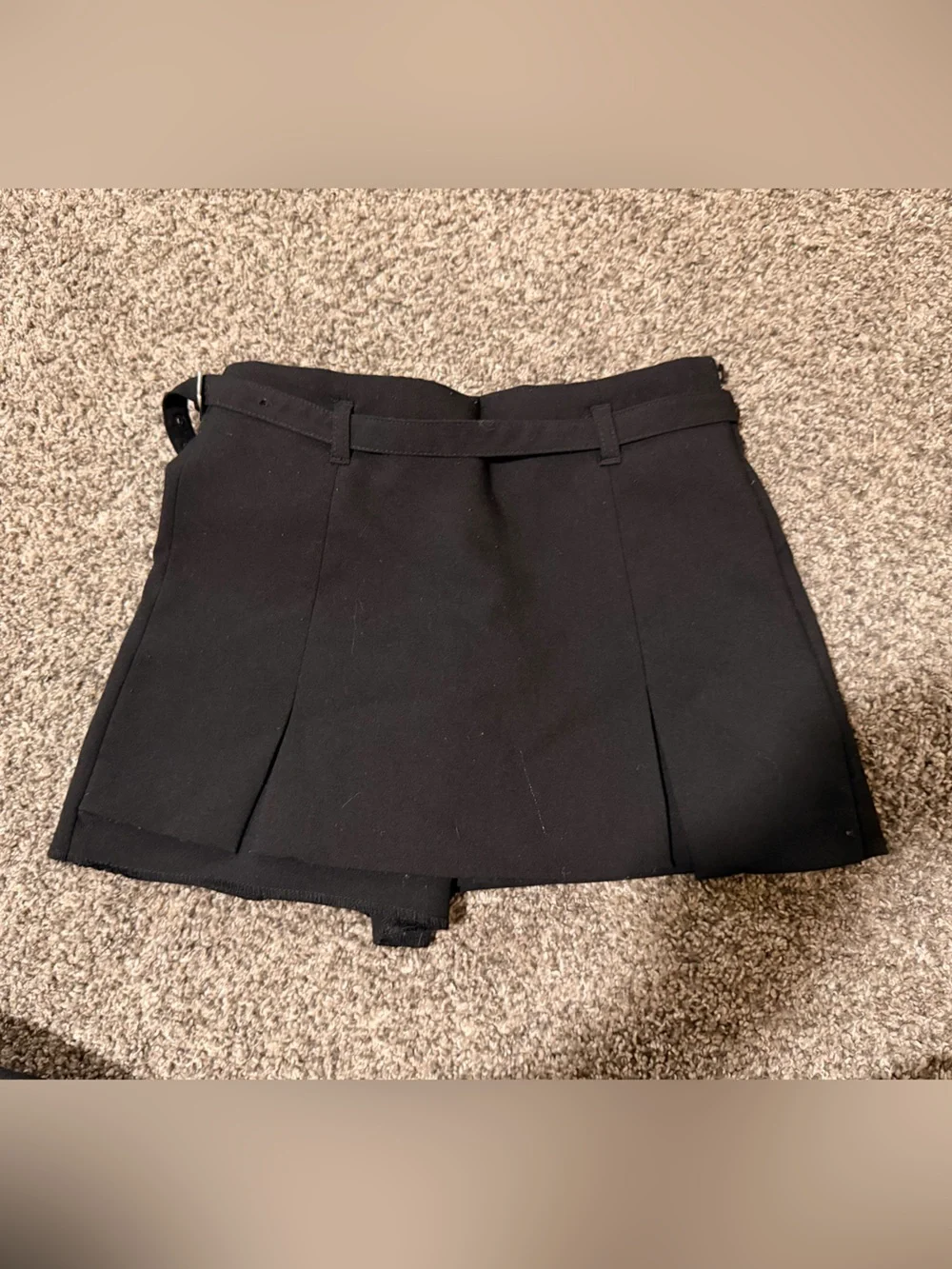 Zara Girls Black Pleated Skort